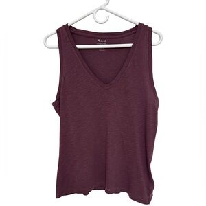 Madewell Sleeveless V Neck Tee Women’s Medium